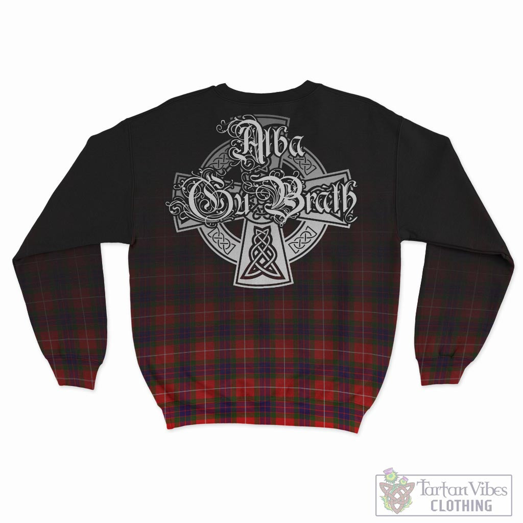 Tartan Vibes Clothing Abernethy Tartan Sweatshirt Featuring Alba Gu Brath Family Crest Celtic Inspired