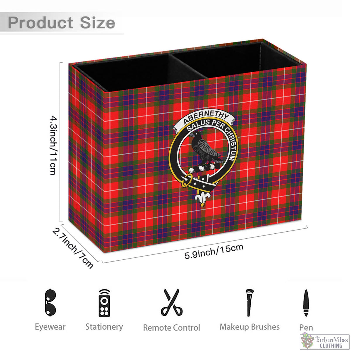 Abernethy Tartan Pen Holder with Family Crest - Tartan Vibes Clothing