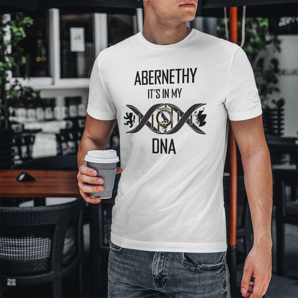 Abernethy Family Crest DNA In Me Mens T Shirt - Tartanvibesclothing