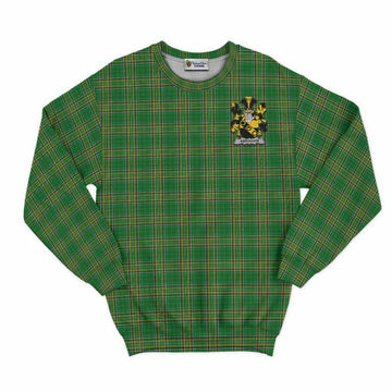 Abraham Irish Clan Tartan Sweatshirt with Coat of Arms