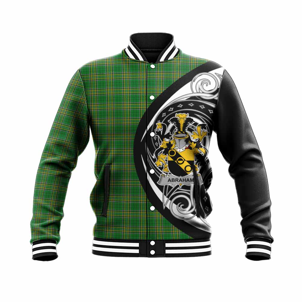 Abraham Irish Clan Baseball Jacket Celtic Circle Style Unisex - Tartan Vibes Clothing