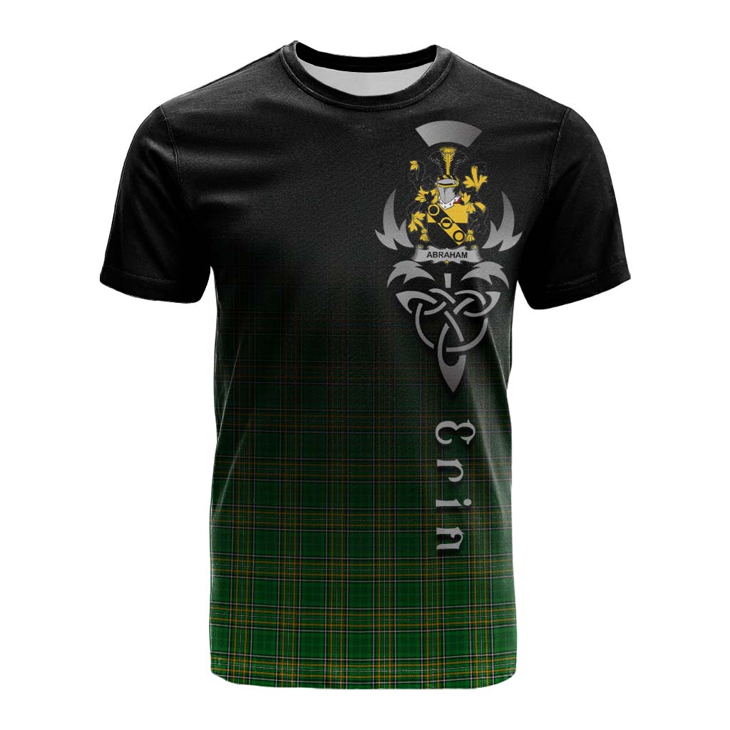 Abraham Irish Clan Cotton T-shirt with Coat of Arms Erin Go Bragh Celtic Inspired Kid's Shirt - Tartan Vibes Clothing