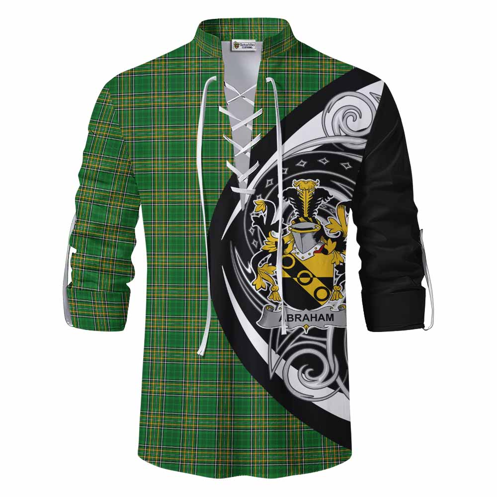 Abraham Irish Clan Ghillie Kilt Shirt Celtic Circle Style Men - Tartan Vibes Clothing