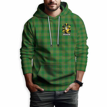 Abraham Irish Clan Tartan Hoodie with Coat of Arms