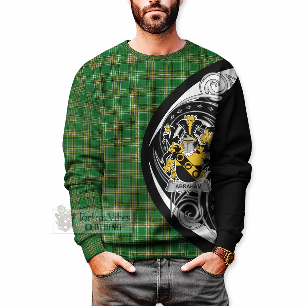Abraham Irish Clan Sweatshirt Celtic Circle Style - Tartan Vibes Clothing