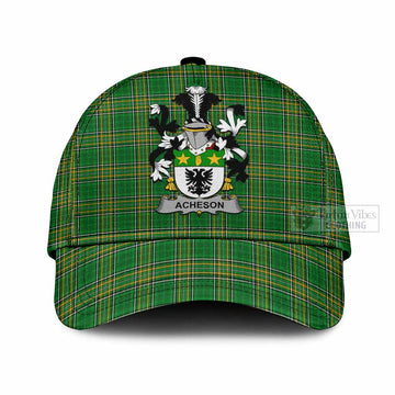 Acheson Irish Clan Tartan Classic Cap with Coat of Arms