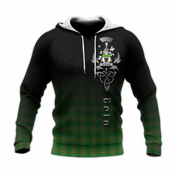 Acheson Irish Clan Knitted Hoodie with Coat of Arms Erin Go Bragh Celtic Inspired Unisex Knitted Pullover Hoodie - Tartan Vibes Clothing