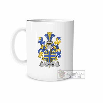 Acotes Irish Clan Coat of Arms Ceramic Mug