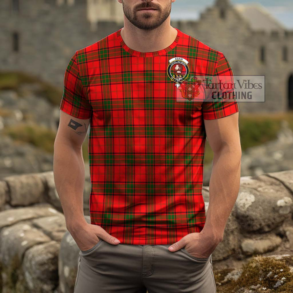 Adair Tartan Cotton T-Shirt with Family Crest Men's Shirt - Tartanvibesclothing Shop