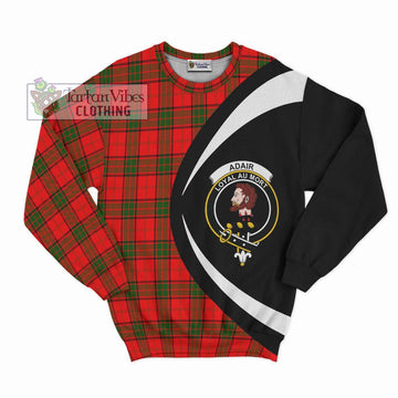 Adair Tartan Sweatshirt with Family Crest Circle Style