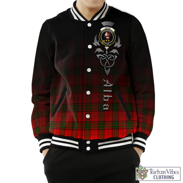 Adair Tartan Baseball Jacket Featuring Alba Gu Brath Family Crest Celtic Inspired