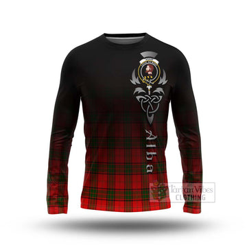 Adair Tartan Long Sleeve T-Shirt Featuring Alba Gu Brath Family Crest Celtic Inspired