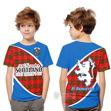 Adair Family Crest Tartan Kid T-Shirt Celebrate Saint Andrew's Day in Style