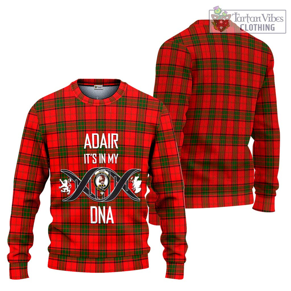 Adair Tartan Knitted Sweater with Family Crest DNA In Me Style Unisex - Tartanvibesclothing Shop