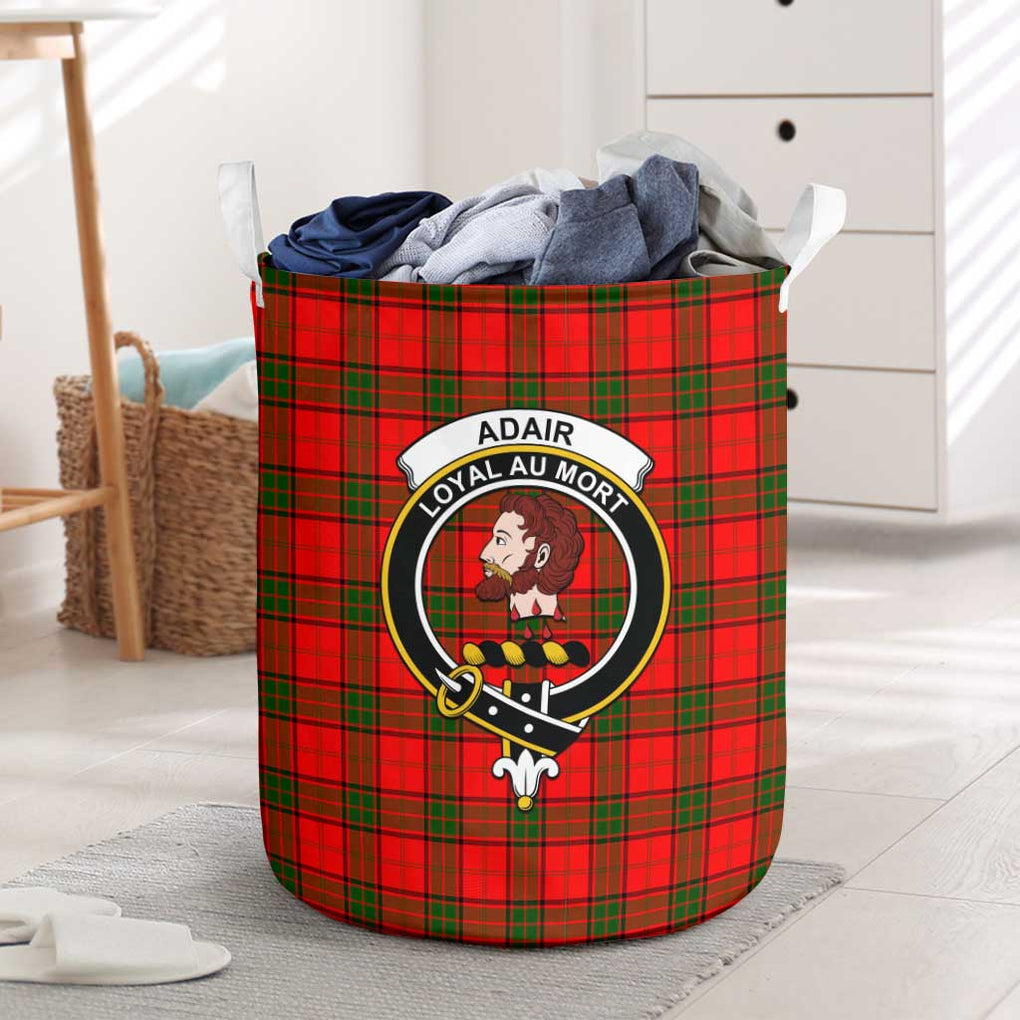 Adair Tartan Laundry Basket with Family Crest One Size - Tartanvibesclothing Shop