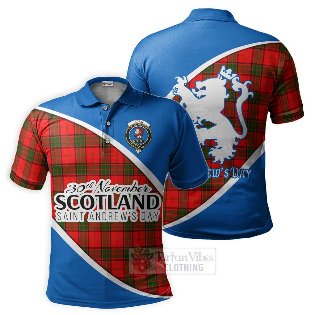 Tartan Vibes Clothing Adair Family Crest Tartan Polo Shirt Celebrate Saint Andrew's Day in Style