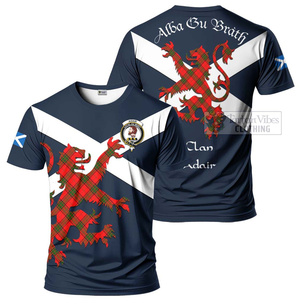 Tartan Vibes Clothing Adair Tartan Lion Rampant T-Shirt – Proudly Display Your Heritage with Alba Gu Brath and Clan Name