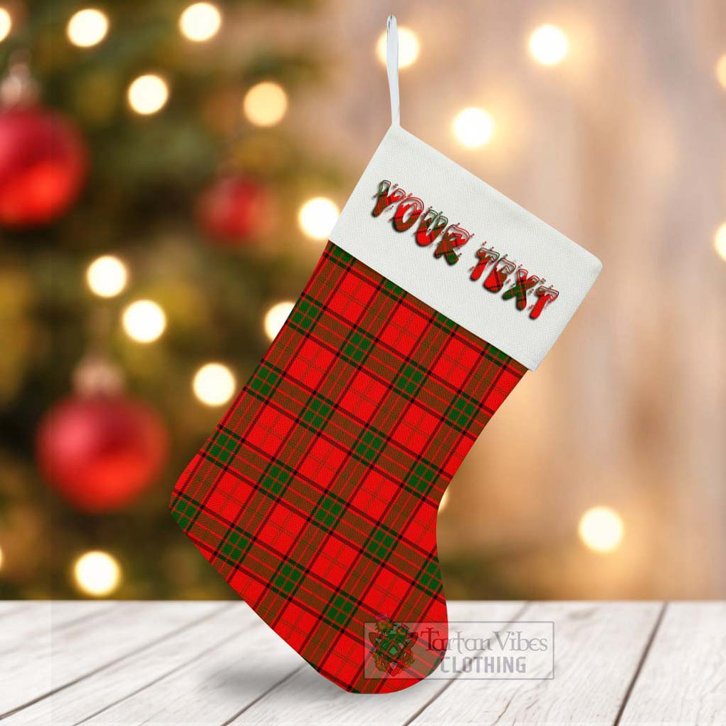 Tartan Vibes Clothing Adair Tartan Christmas Stocking with Personalized Text