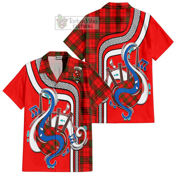 Adair Tartan Short Sleeve Button Shirt with Epic Bagpipe Style