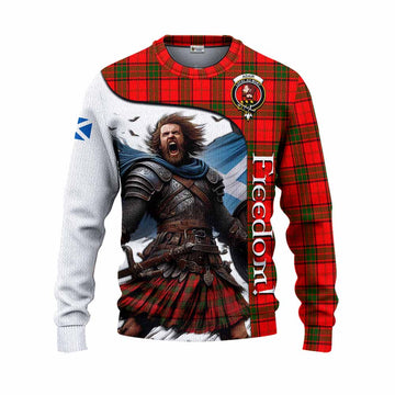 Adair Crest Tartan Knitted Sweater Inspired by the Freedom of Scottish Warrior