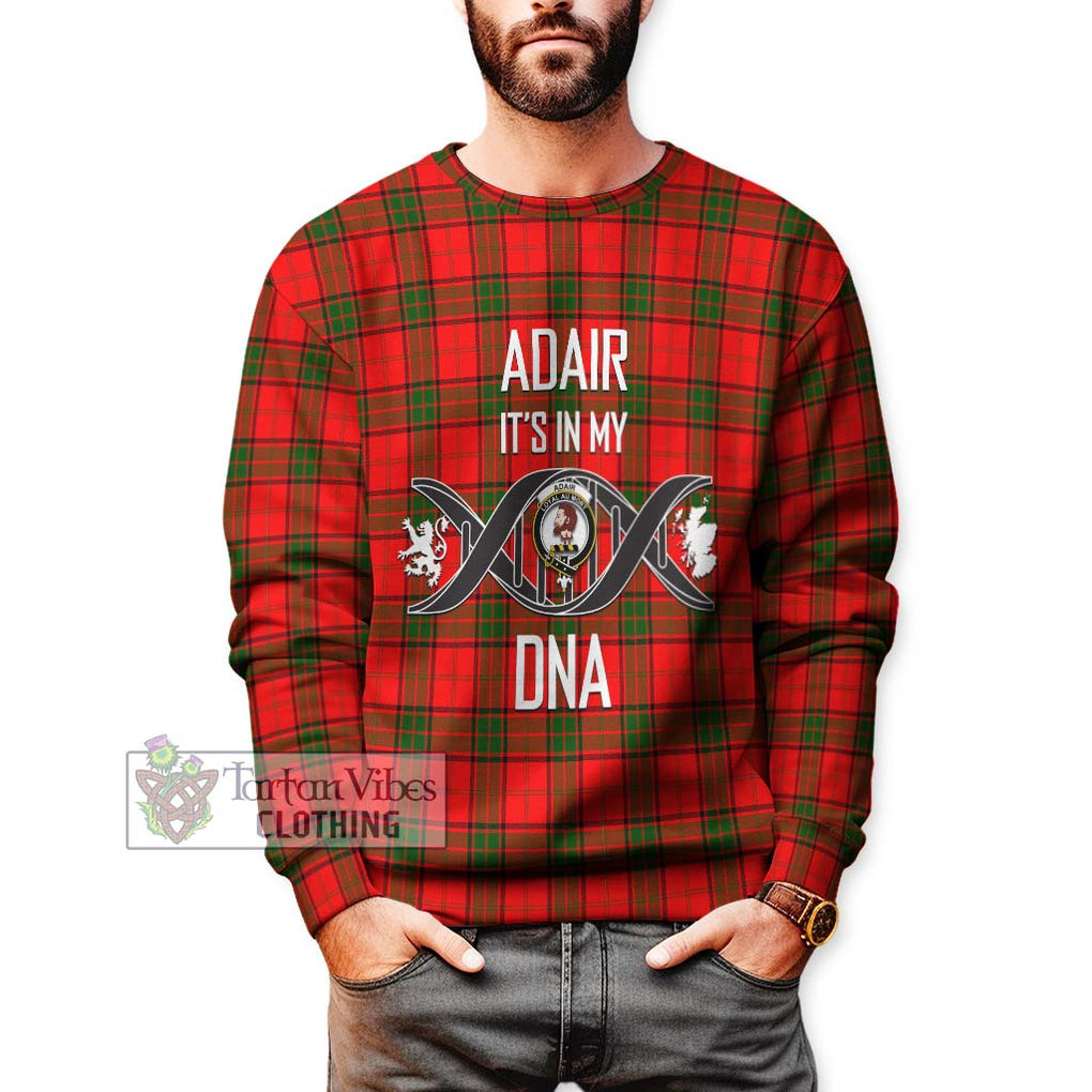 Adair Tartan Sweatshirt with Family Crest DNA In Me Style Unisex - Tartanvibesclothing Shop