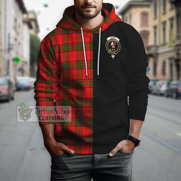 Adair Tartan Hoodie with Family Crest and Half Of Me Style