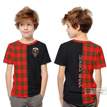 Adair Tartan Kid T-Shirt with Family Crest and Half Of Me Style