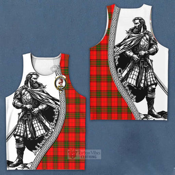 Adair Tartan Clan Crest Men's Tank Top with Highlander Warrior Celtic Style