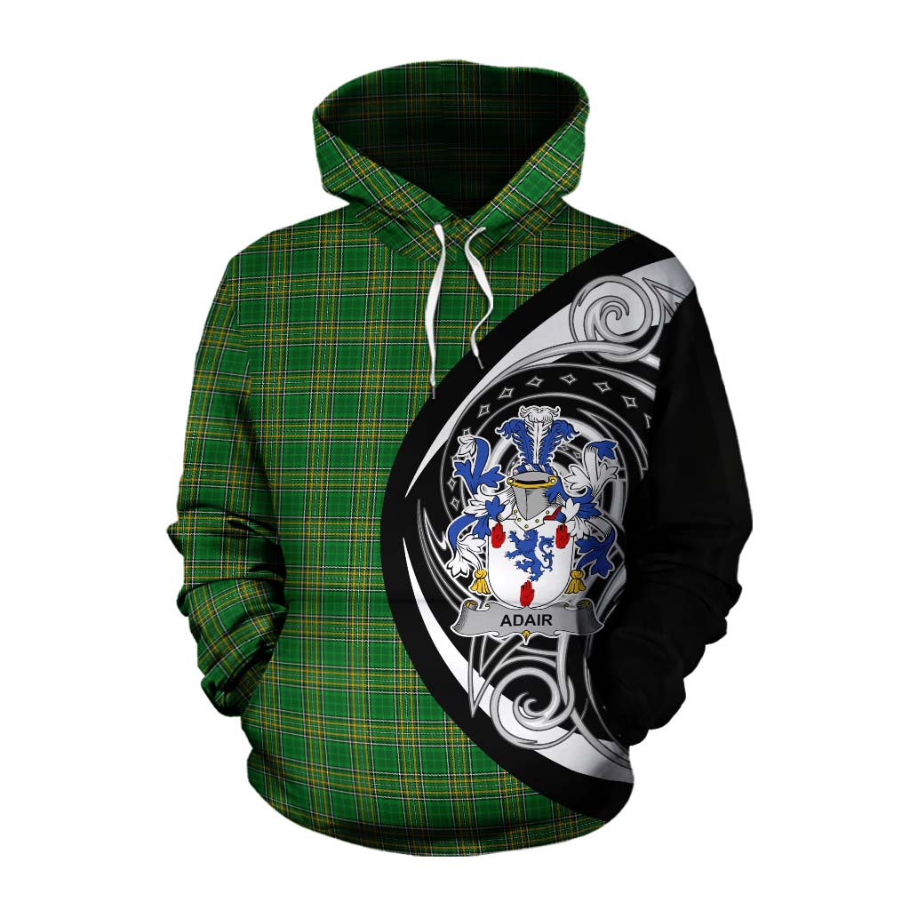 Adair Irish Clan Cotton Hoodie Celtic Circle Style Pullover Hoodie XS - Tartan Vibes Clothing