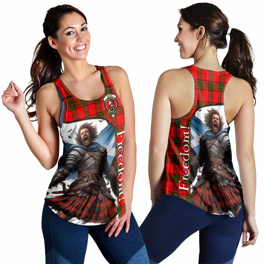 Tartan Vibes Clothing Adair Crest Tartan Women's Racerback Tanks Inspired by the Freedom of Scottish Warrior