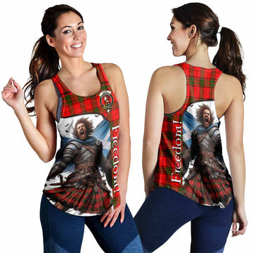 Adair Crest Tartan Women's Racerback Tanks Inspired by the Freedom of Scottish Warrior