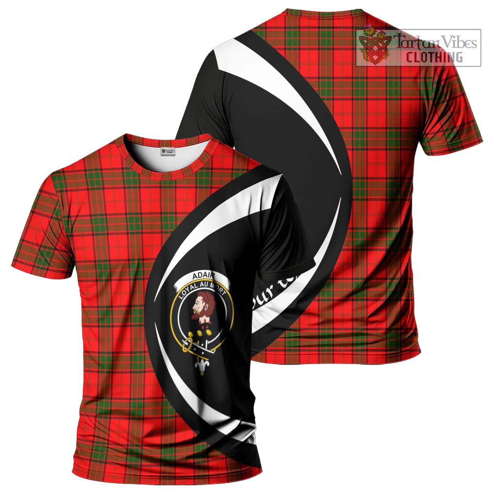 Tartan Vibes Clothing Adair Tartan T-Shirt with Family Crest Circle Style