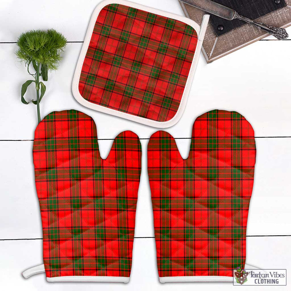 Adair Tartan Combo Oven Mitt & Pot-Holder White - Tartan Vibes Clothing