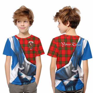 Adair Tartan Kid T-Shirt with Family Crest Scotland Patriotic Style