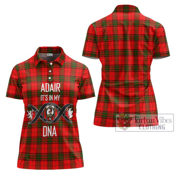 Adair Tartan Women's Polo Shirt with Family Crest DNA In Me Style