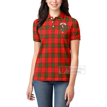 Adair Tartan Women's Polo Shirt with Family Crest and Bearded Skull Holding Bottles of Whiskey