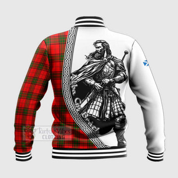 Adair Tartan Clan Crest Baseball Jacket with Highlander Warrior Celtic Style