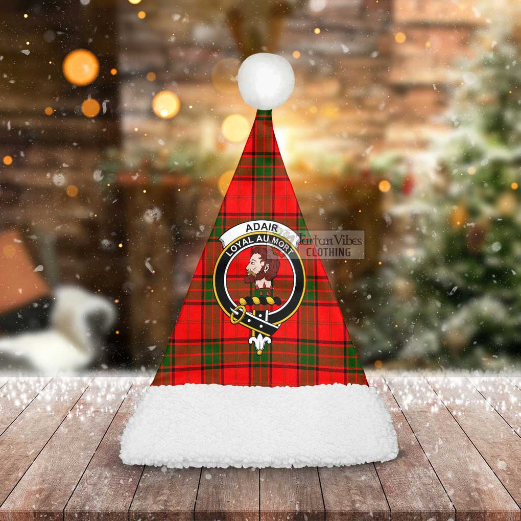 Adair Tartan Christmas Santa Hats with Family Crest - Tartan Vibes Clothing