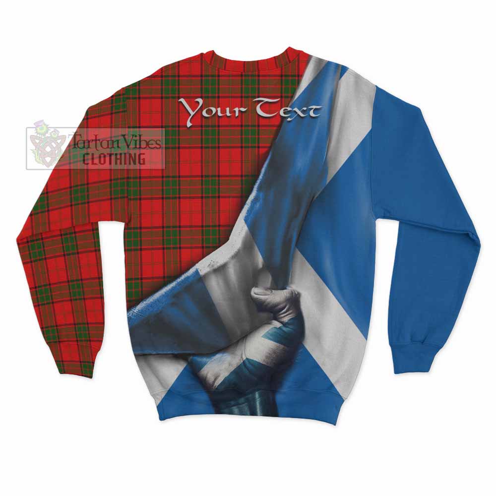 Tartan Vibes Clothing Adair Tartan Sweatshirt with Family Crest Scotland Patriotic Style