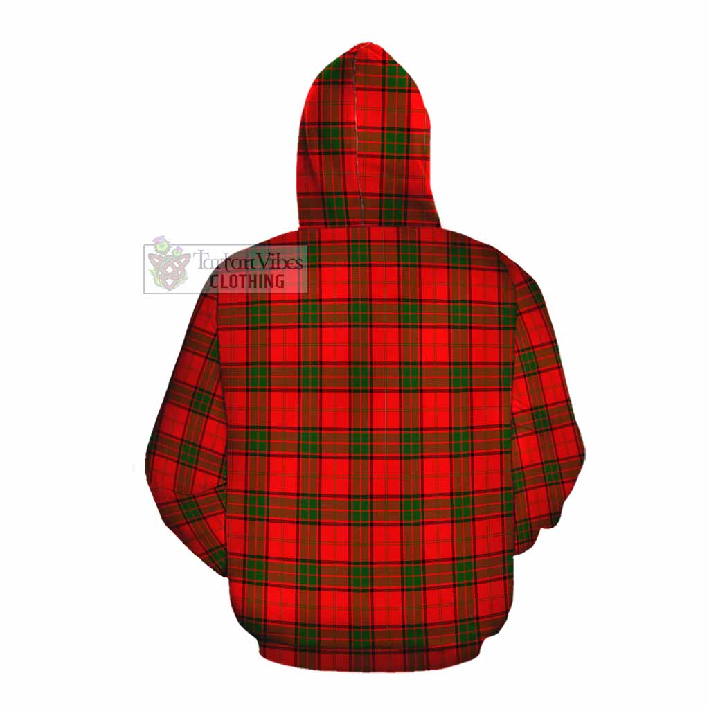 Tartan Vibes Clothing Adair Tartan Cotton Hoodie with Family Crest DNA In Me Style