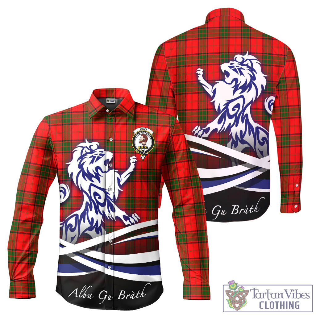 adair-tartan-long-sleeve-button-up-shirt-with-alba-gu-brath-regal-lion-emblem