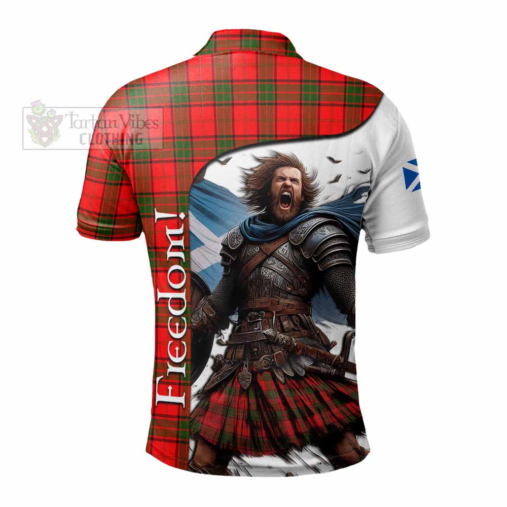 Tartan Vibes Clothing Adair Crest Tartan Polo Shirt Inspired by the Freedom of Scottish Warrior