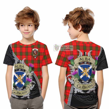 Adair Tartan Family Crest Kid T-Shirt Lion Rampant Royal Thistle Shield Celtic Inspired - Tartan Vibes Clothing