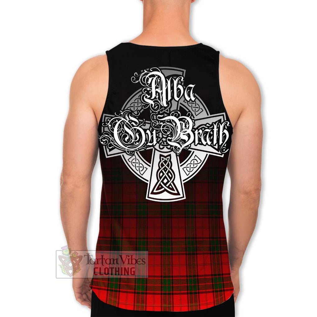 Tartan Vibes Clothing Adair Tartan Men's Tank Top Featuring Alba Gu Brath Family Crest Celtic Inspired