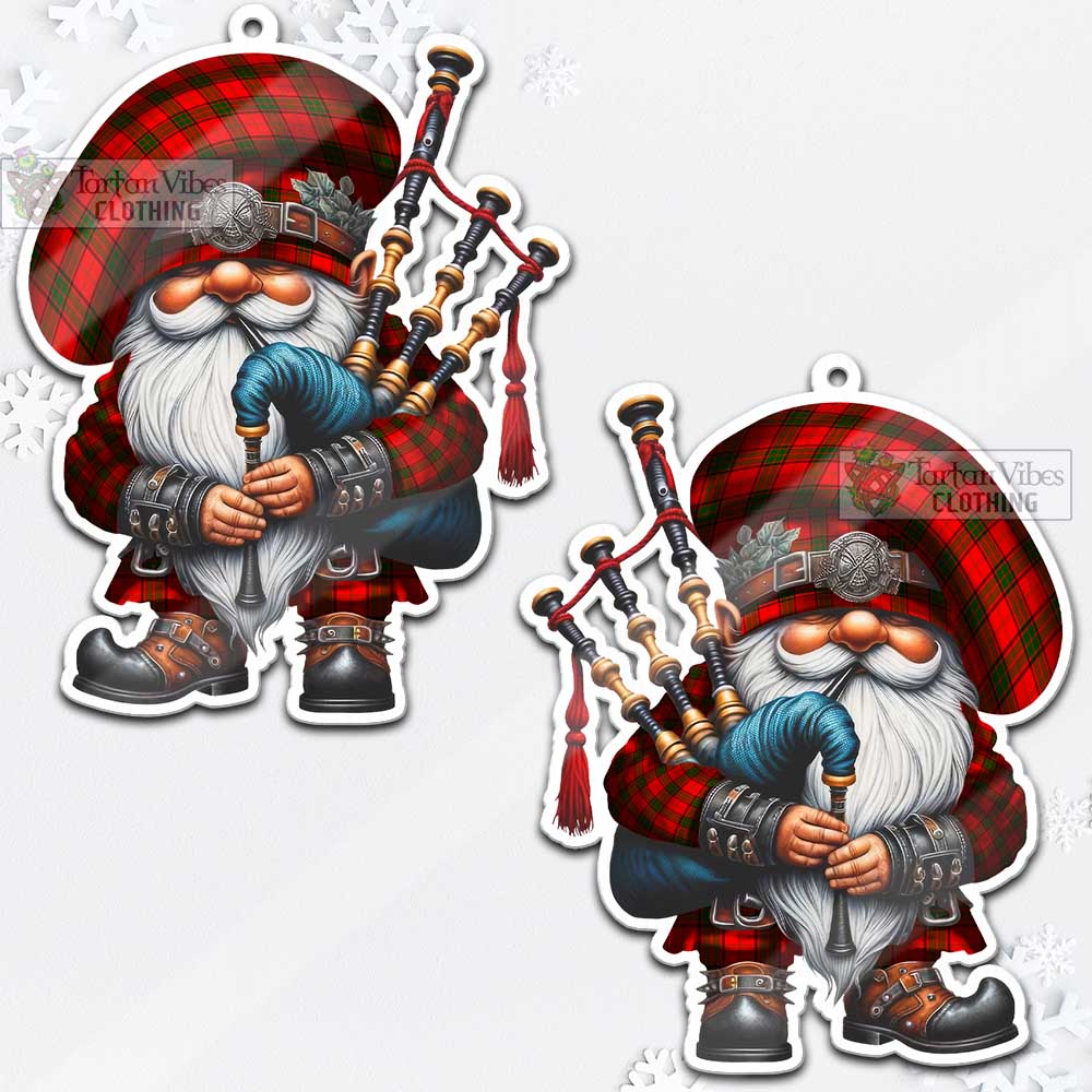 Tartan Vibes Clothing Adair Tartan Badpiper Gnome Christmas Ornament