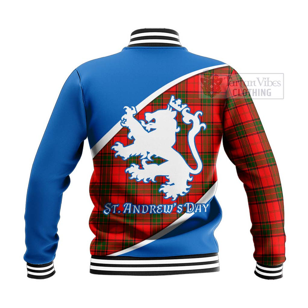 Tartan Vibes Clothing Adair Family Crest Tartan Baseball Jacket Celebrate Saint Andrew's Day in Style