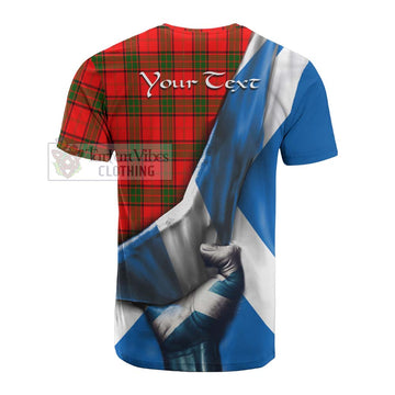 Adair Tartan Cotton T-shirt with Family Crest Scotland Patriotic Style