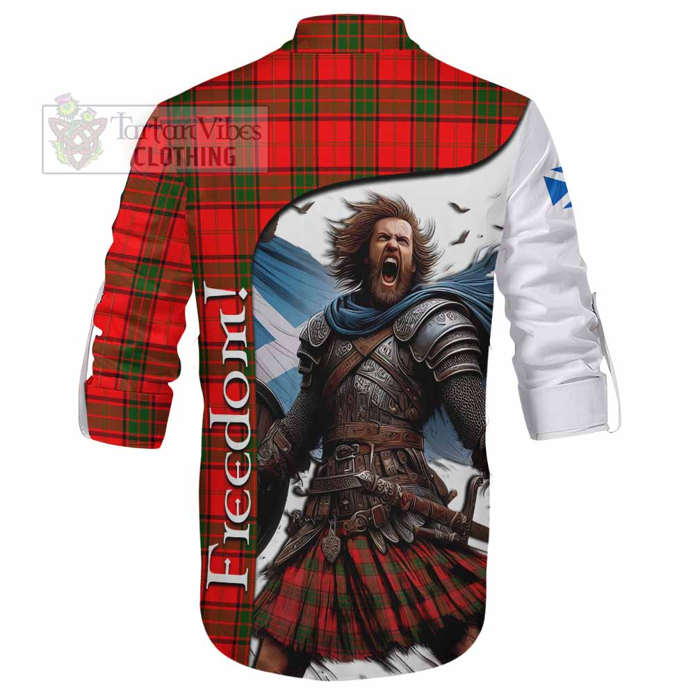 Tartan Vibes Clothing Adair Crest Tartan Ghillie Kilt Shirt Inspired by the Freedom of Scottish Warrior