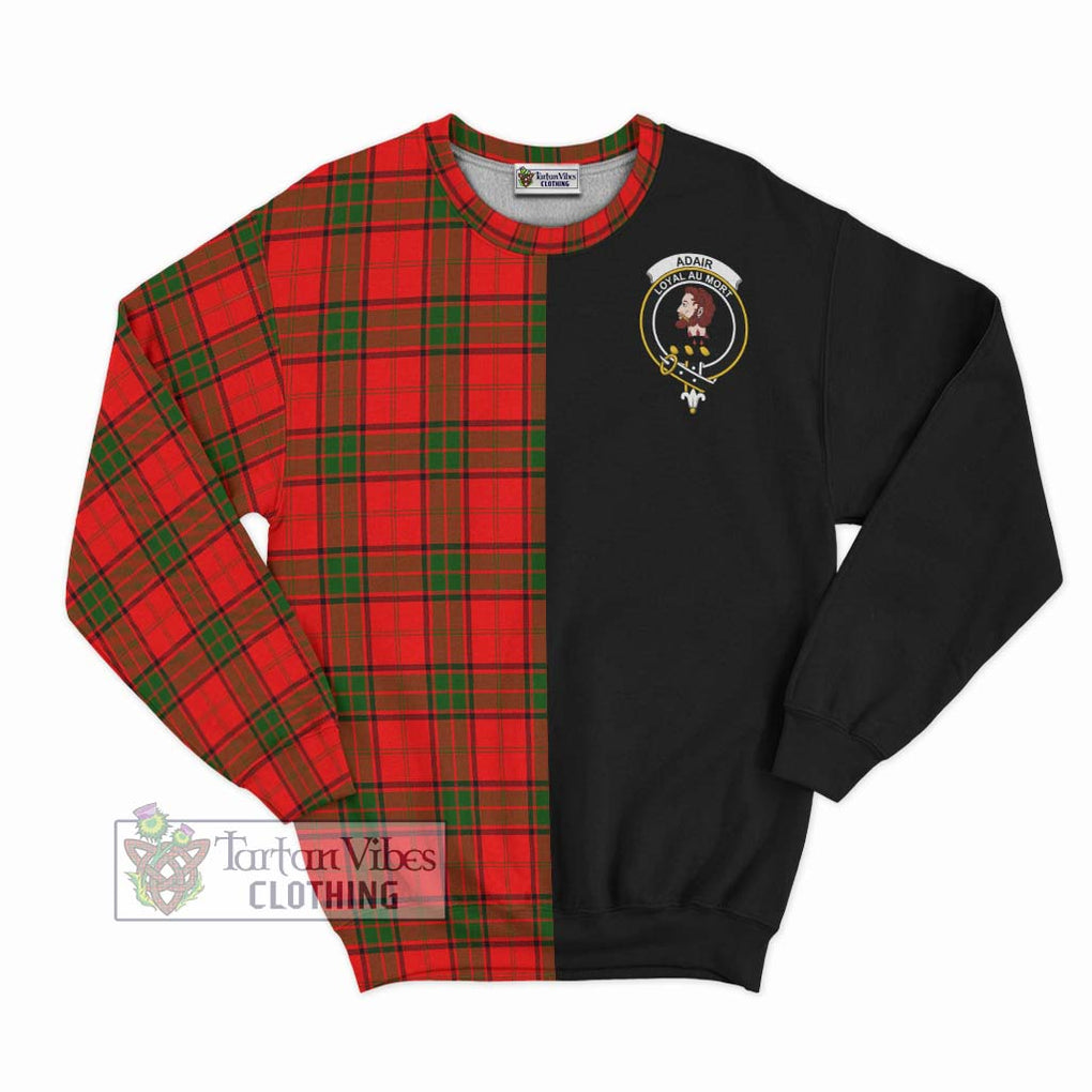 Adair Tartan Sweatshirt with Family Crest and Half Of Me Style - Tartanvibesclothing Shop