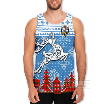 Adair Clan Christmas Men's Tank Top Celtic Reindeer Style